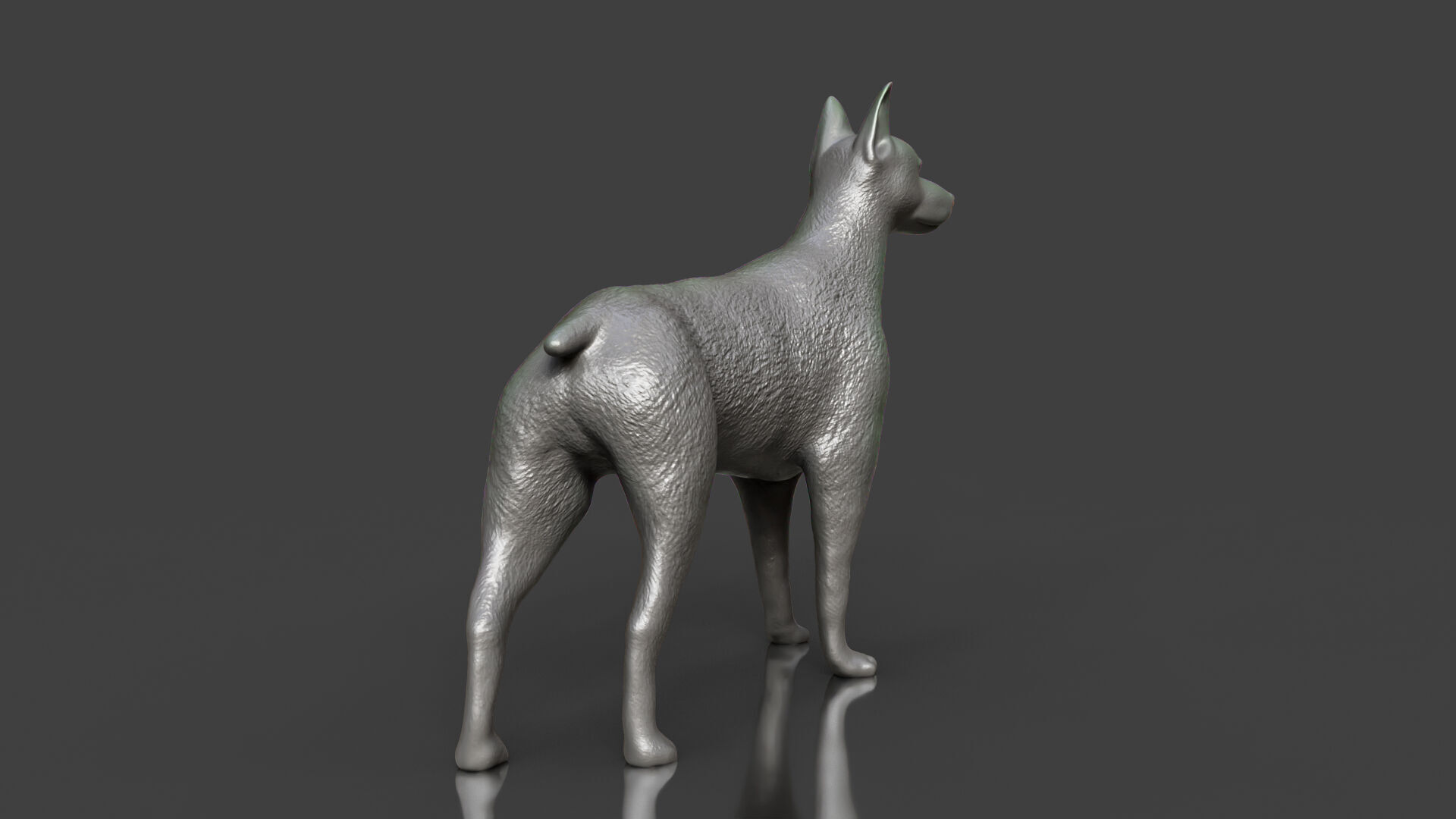 Doberman Pincher Realistic Toy STL 3D print model_4