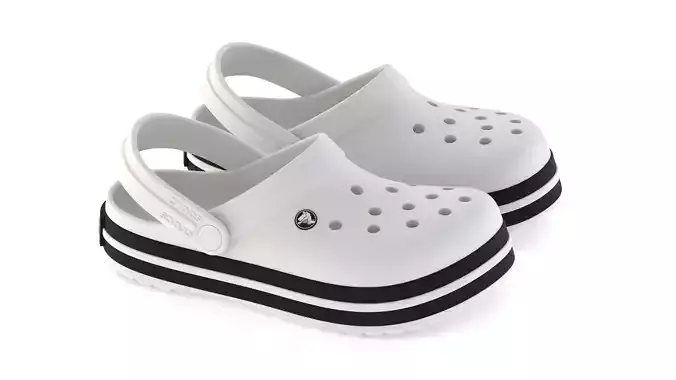 Crocs Crocband Black 3D model