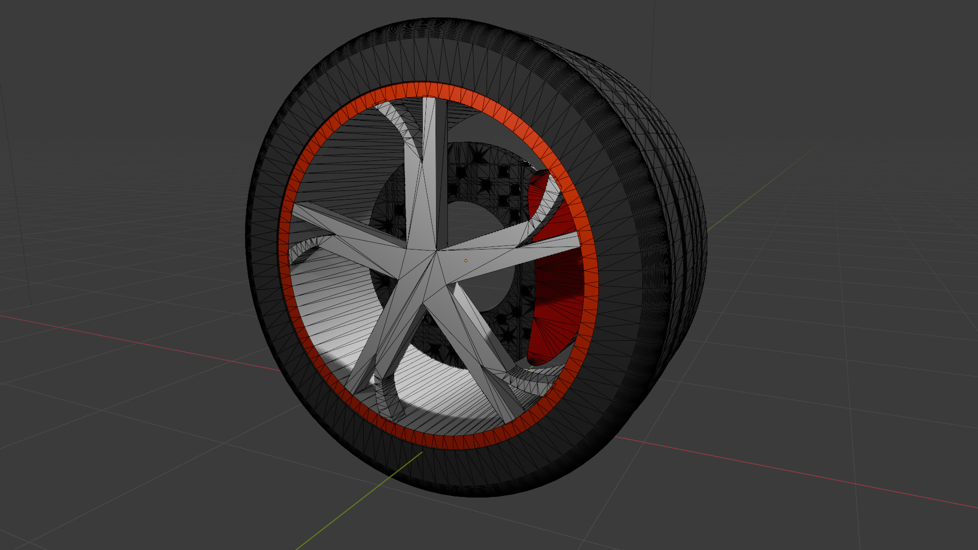  Car Wheel 3D model_11