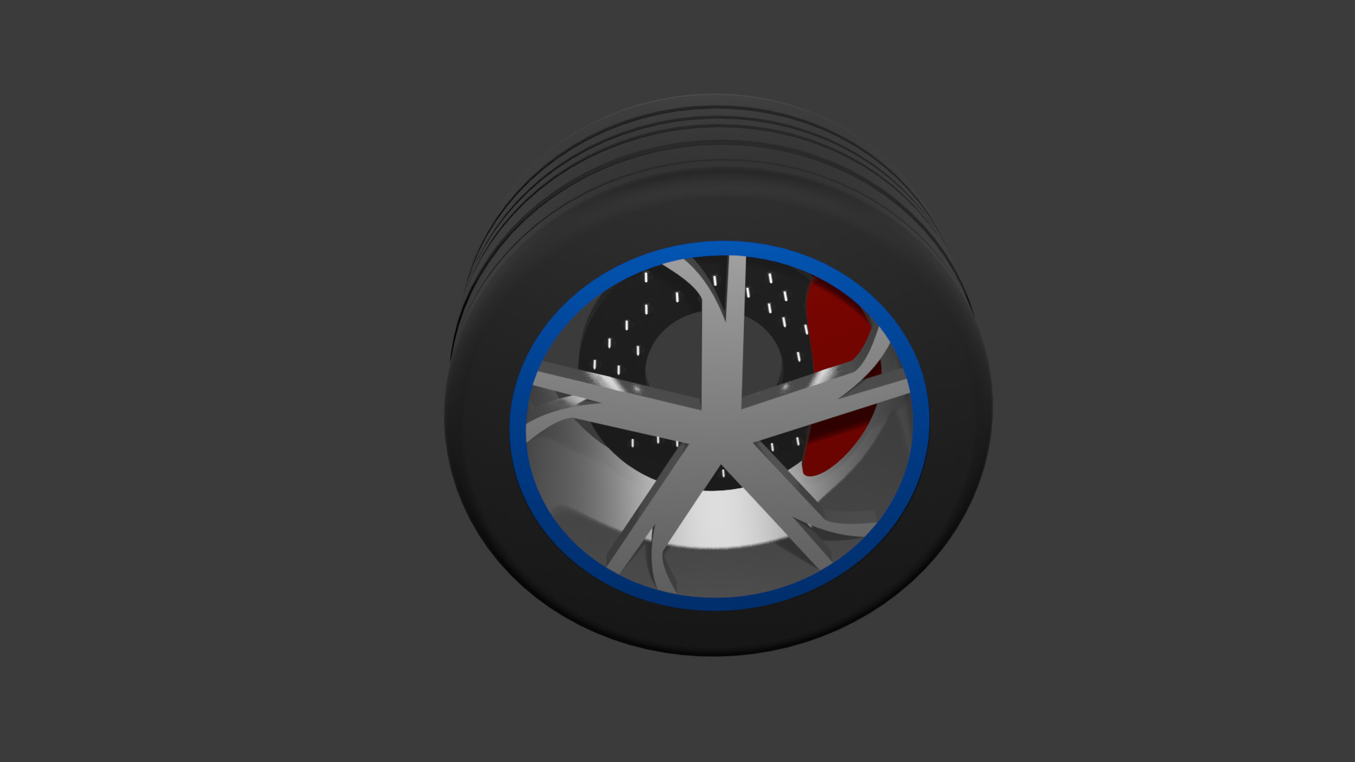  Car Wheel 3D model_5