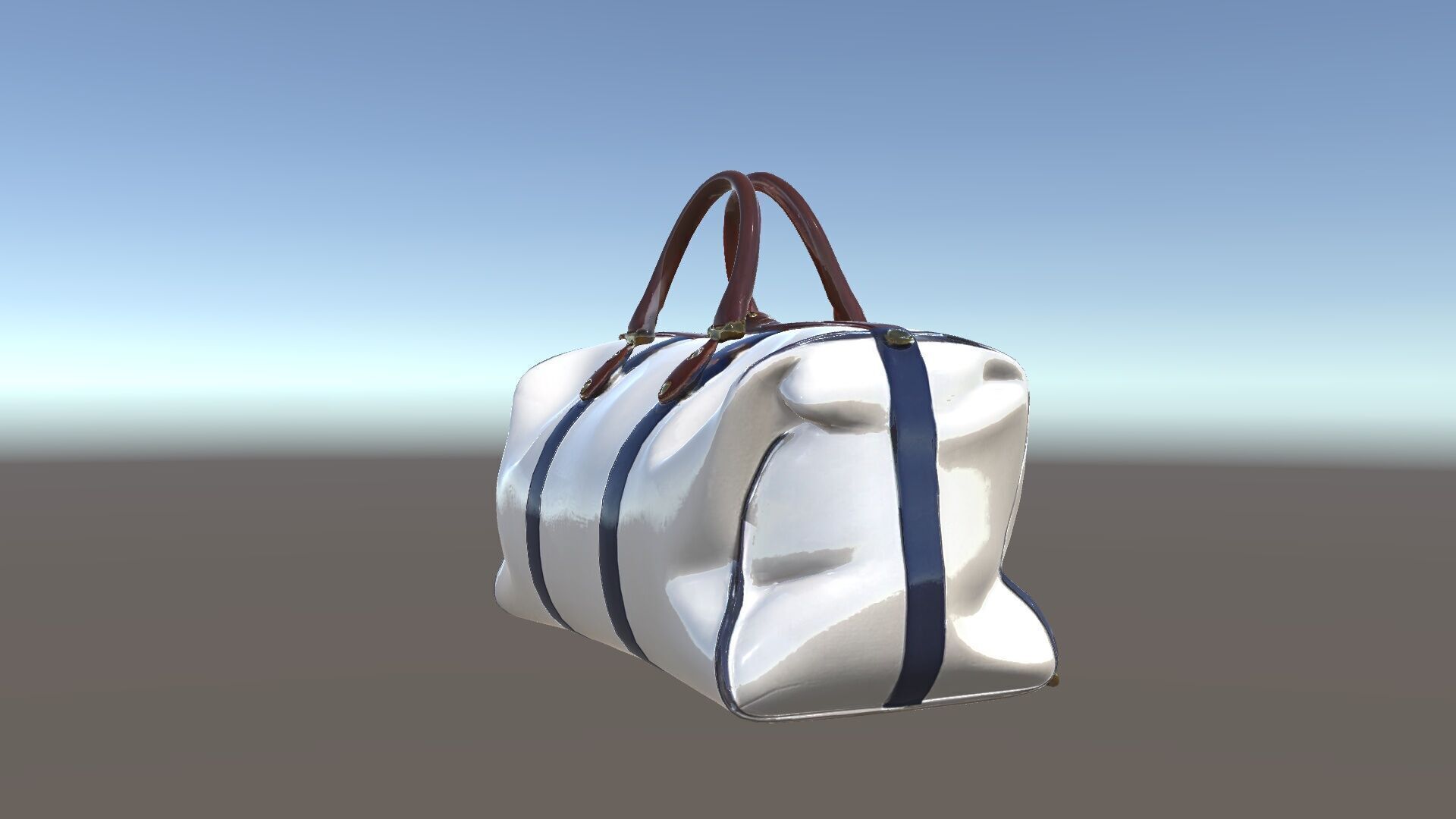 Elegant Canvas Duffle Bag D Model Pack Low-poly 3D model_17