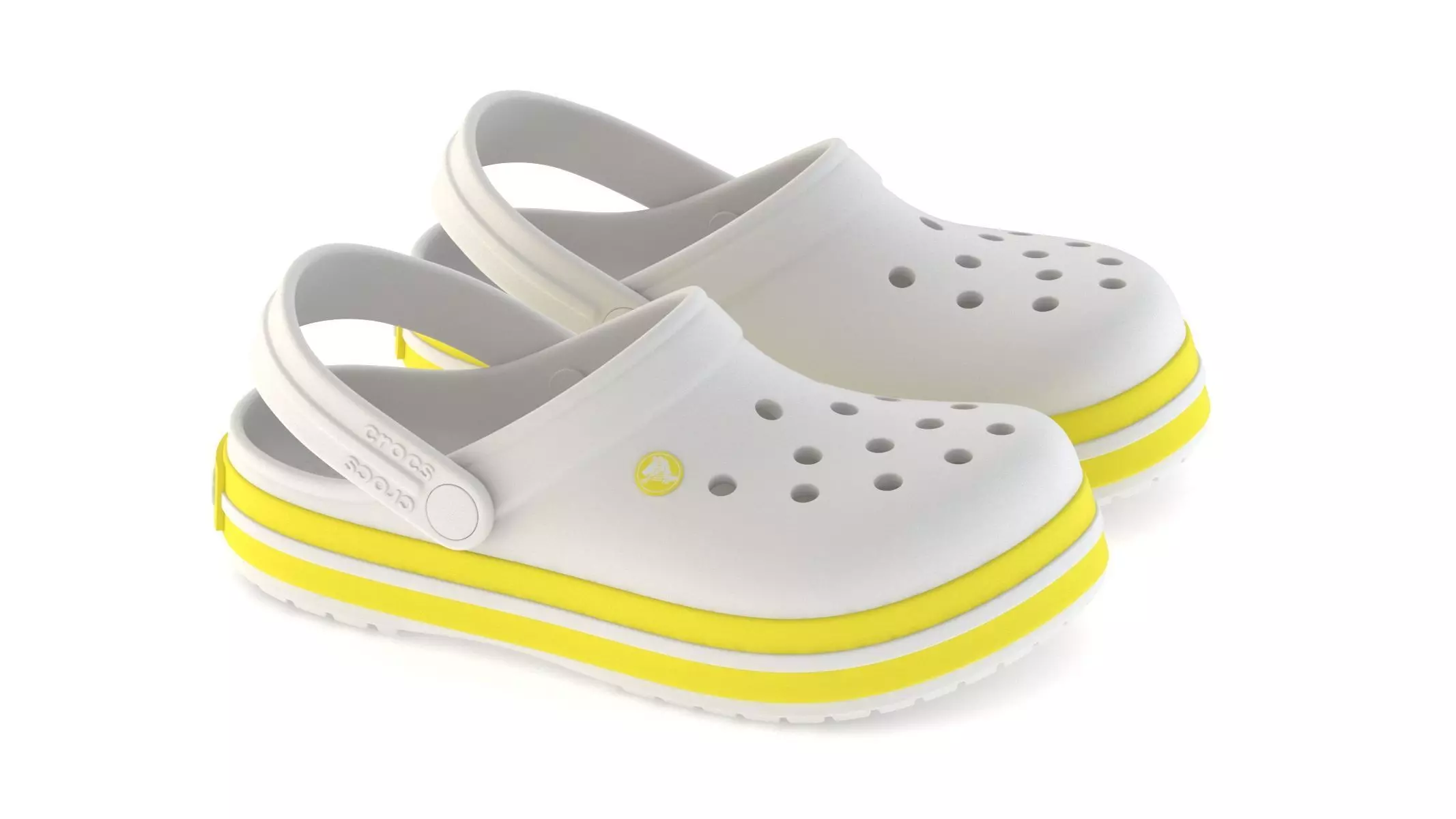 Crocs Crocband Cyber Yellow 3D model