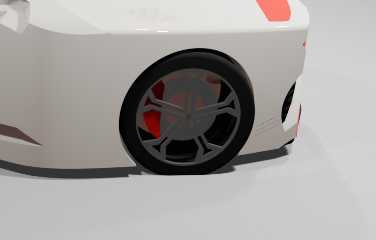 Car Wheel 2 3D model_3