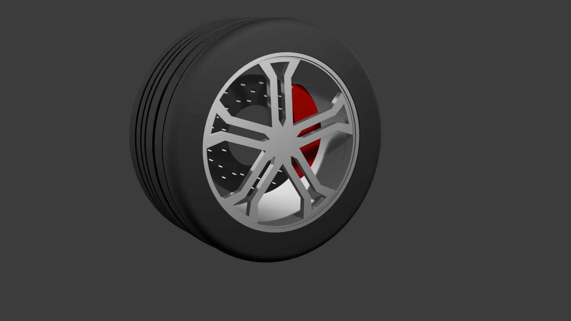 Car Wheel 2 3D model_1