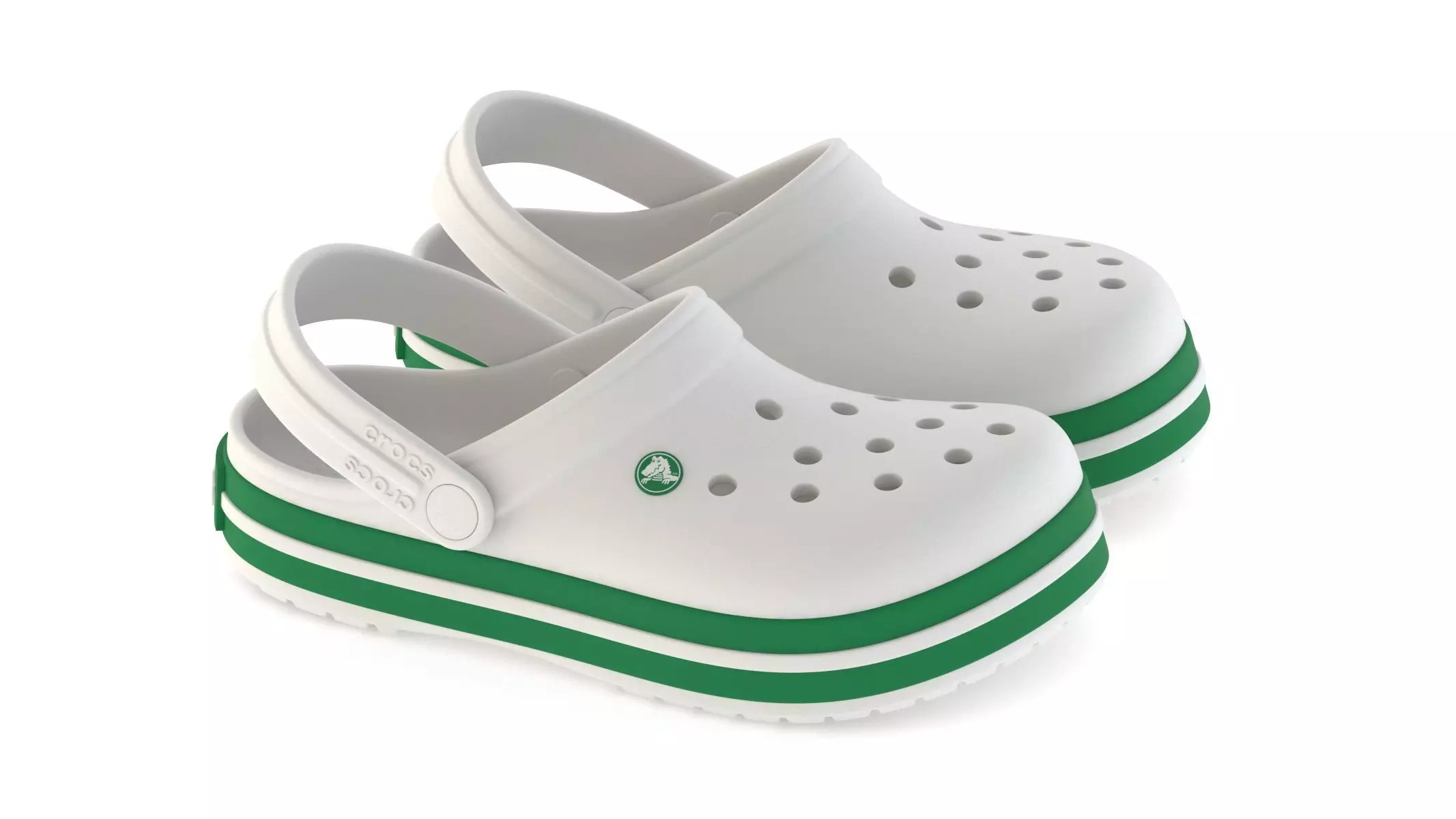 Crocs Crocband Green Ivy 3D model