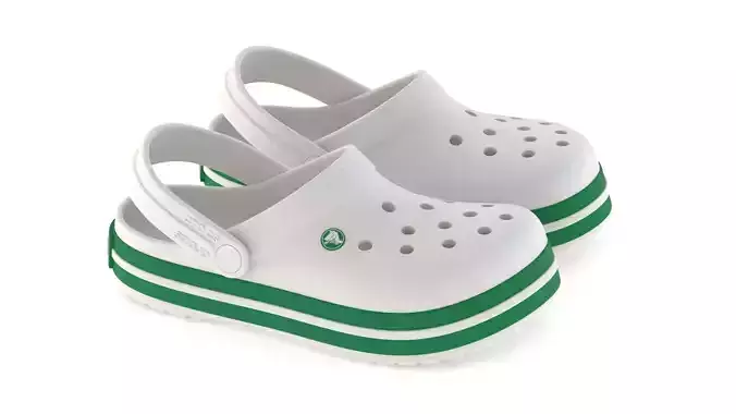 Crocs Crocband Green Ivy 3D model