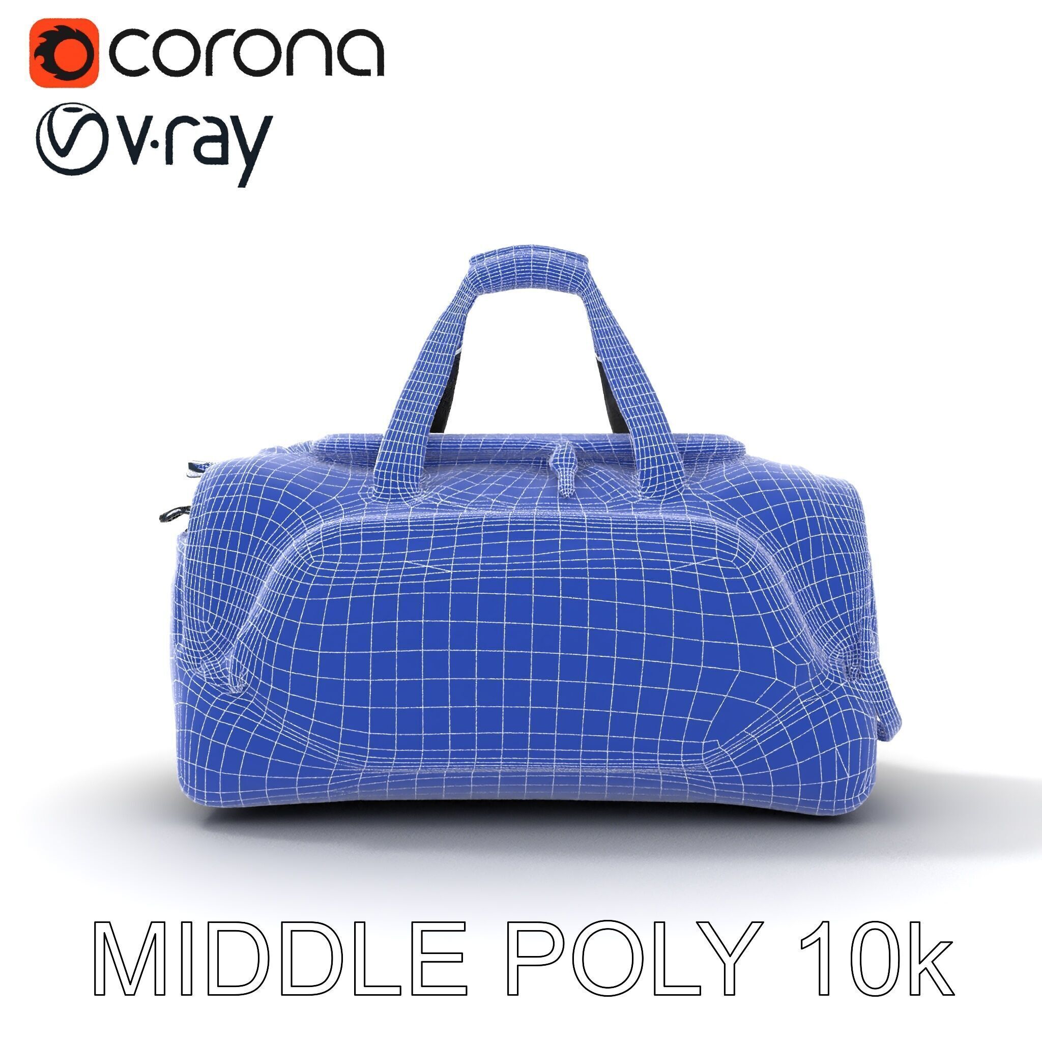 Travel Duffel Bag Model Pack Low-poly 3D model_6