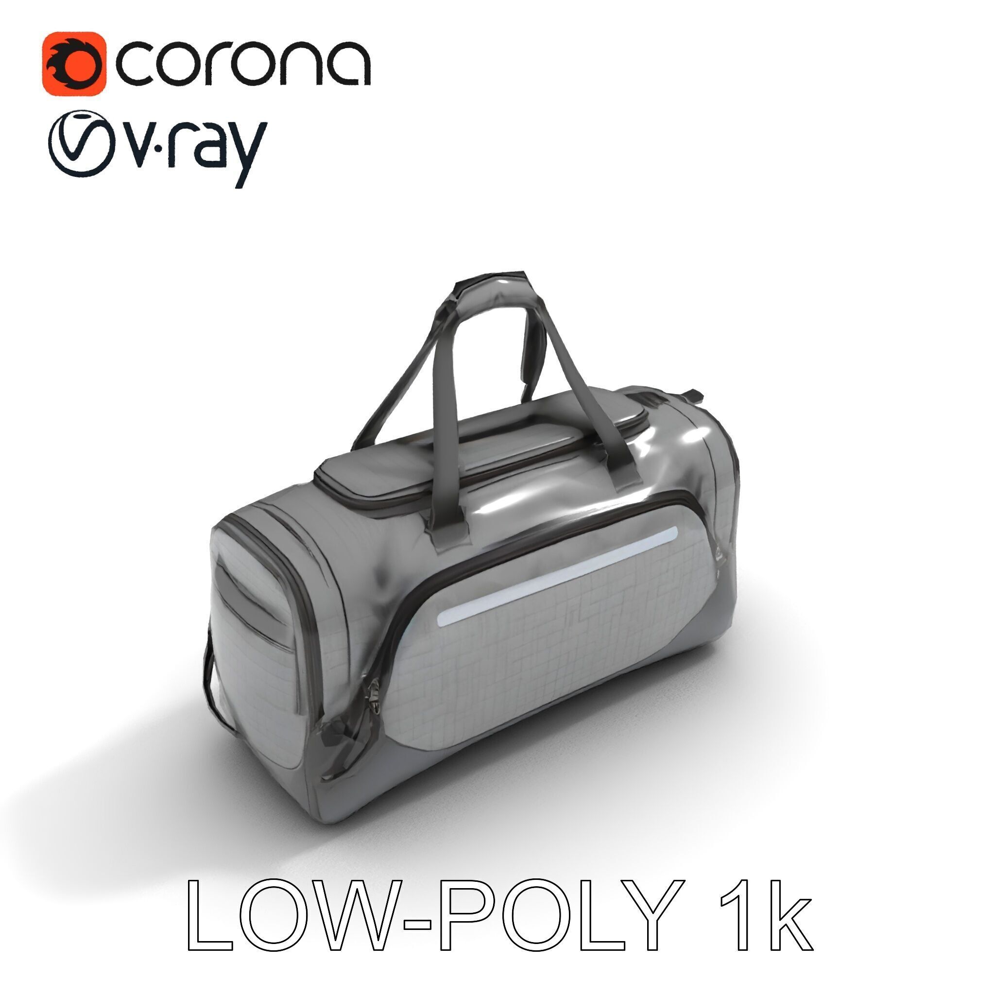 Travel Duffel Bag Model Pack Low-poly 3D model_18