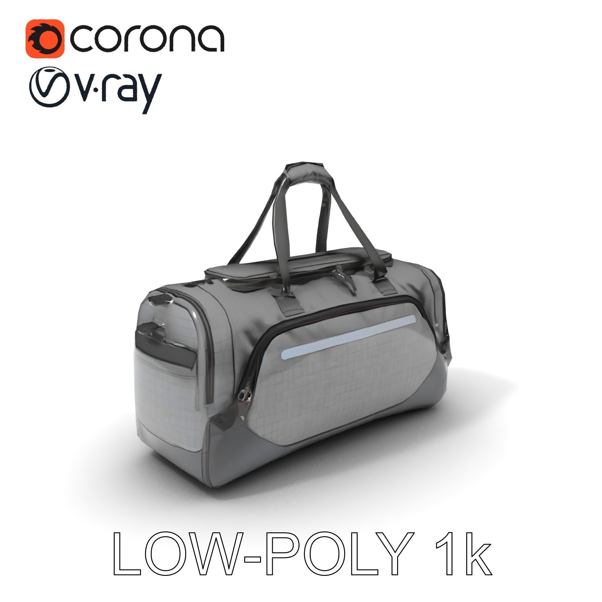 Travel Duffel Bag Model Pack Low-poly 3D model_33