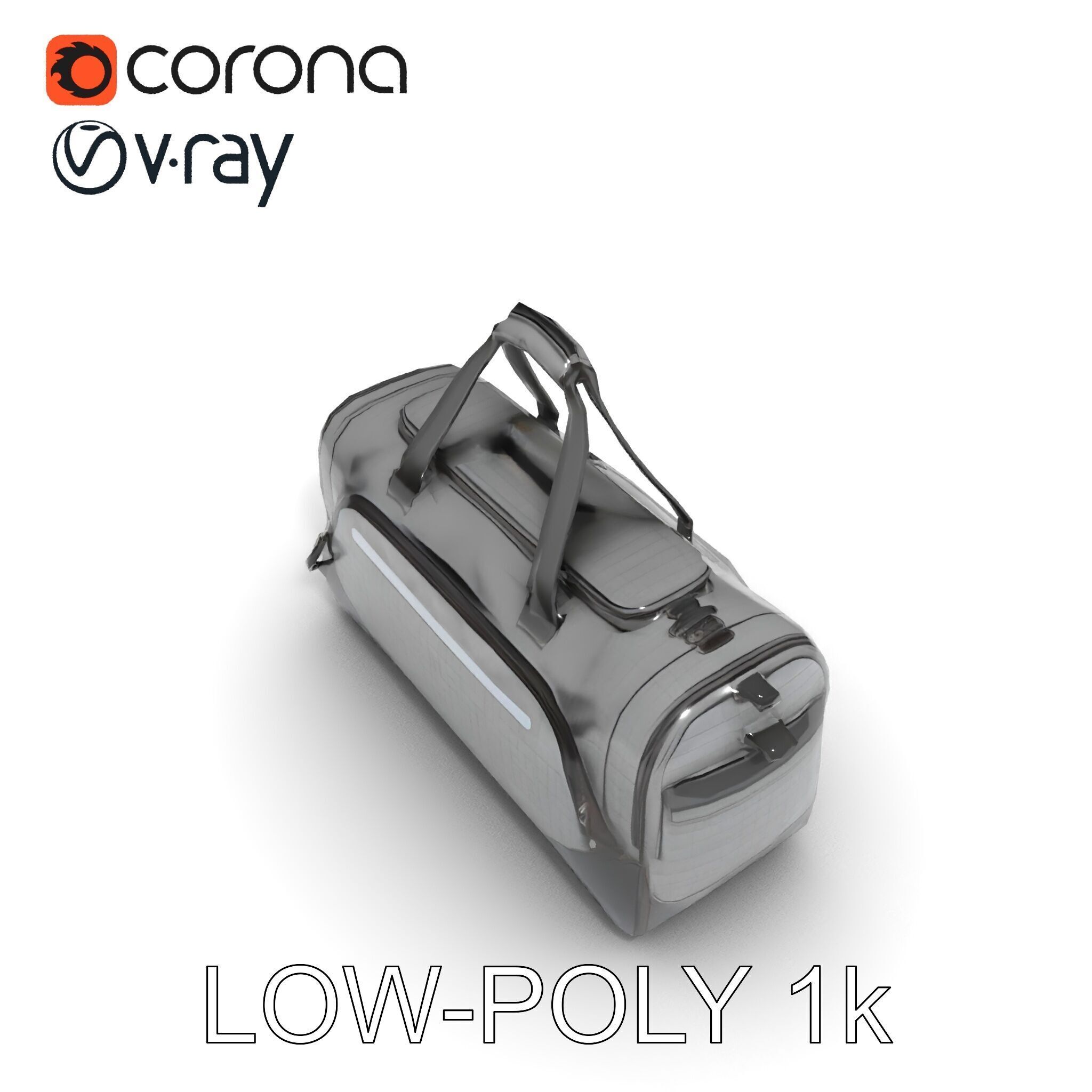 Travel Duffel Bag Model Pack Low-poly 3D model_28