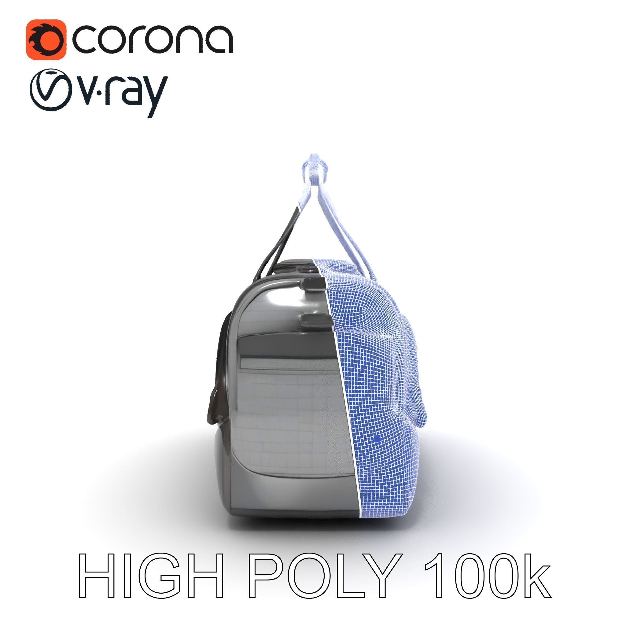 Travel Duffel Bag Model Pack Low-poly 3D model_29