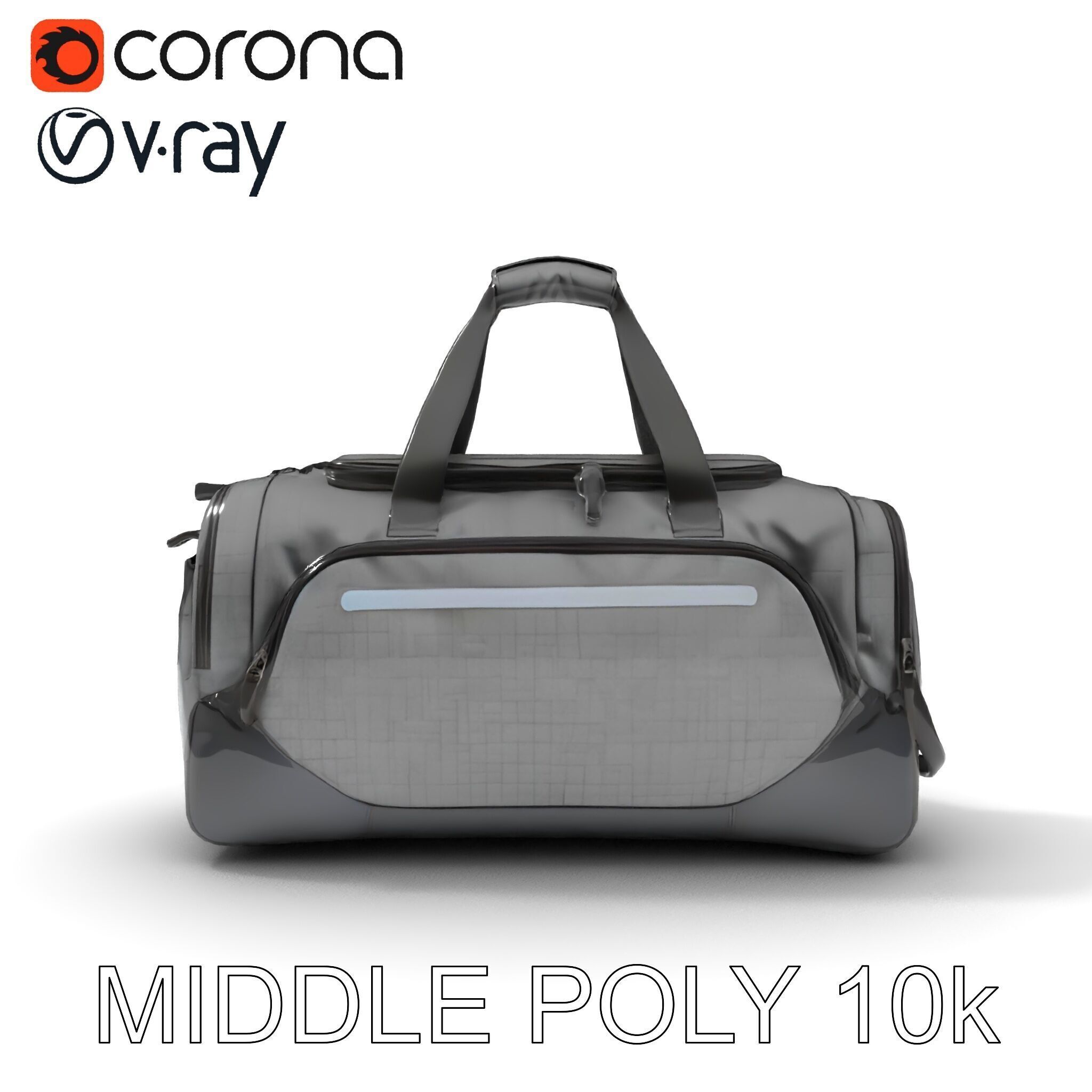 Travel Duffel Bag Model Pack Low-poly 3D model_19