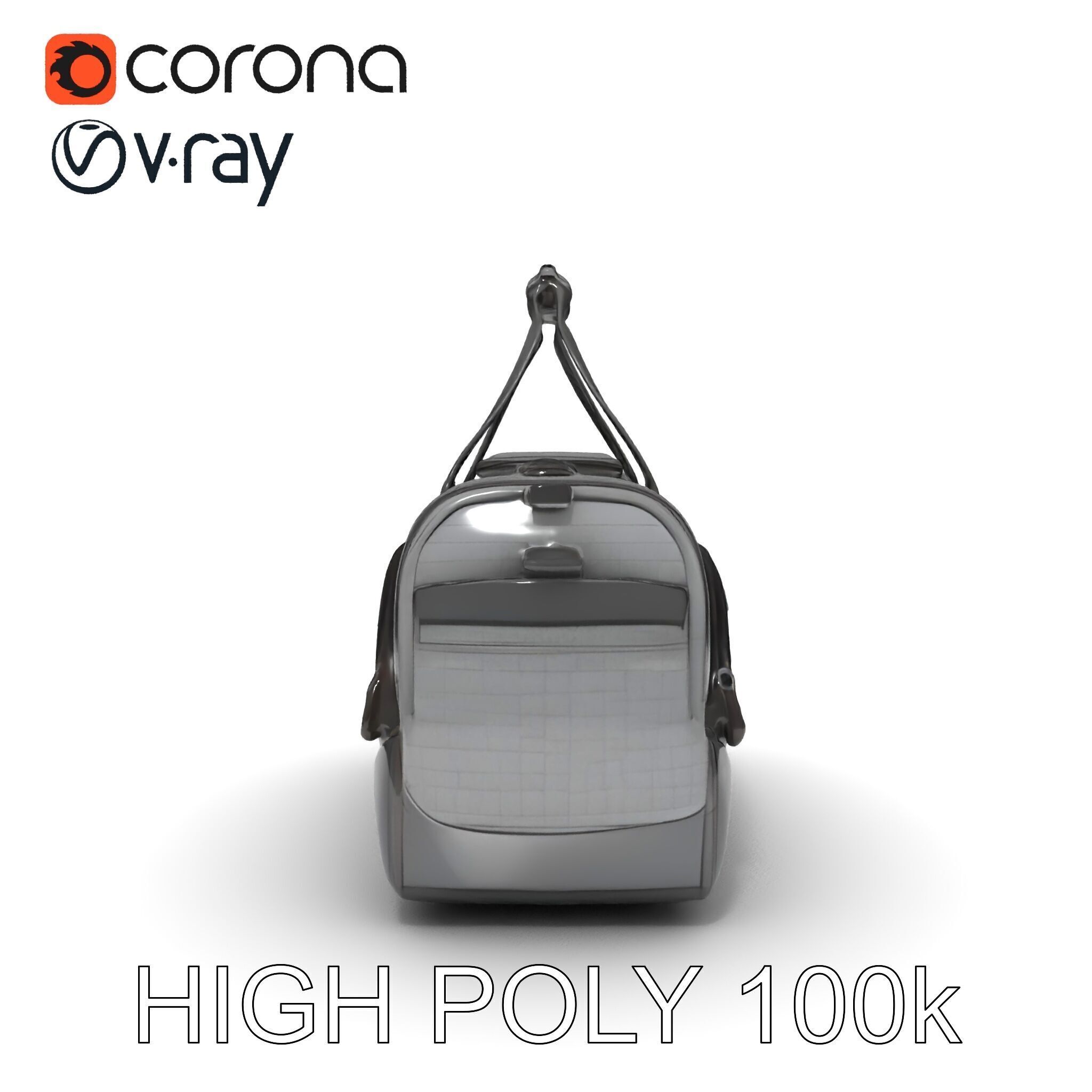 Travel Duffel Bag Model Pack Low-poly 3D model_35