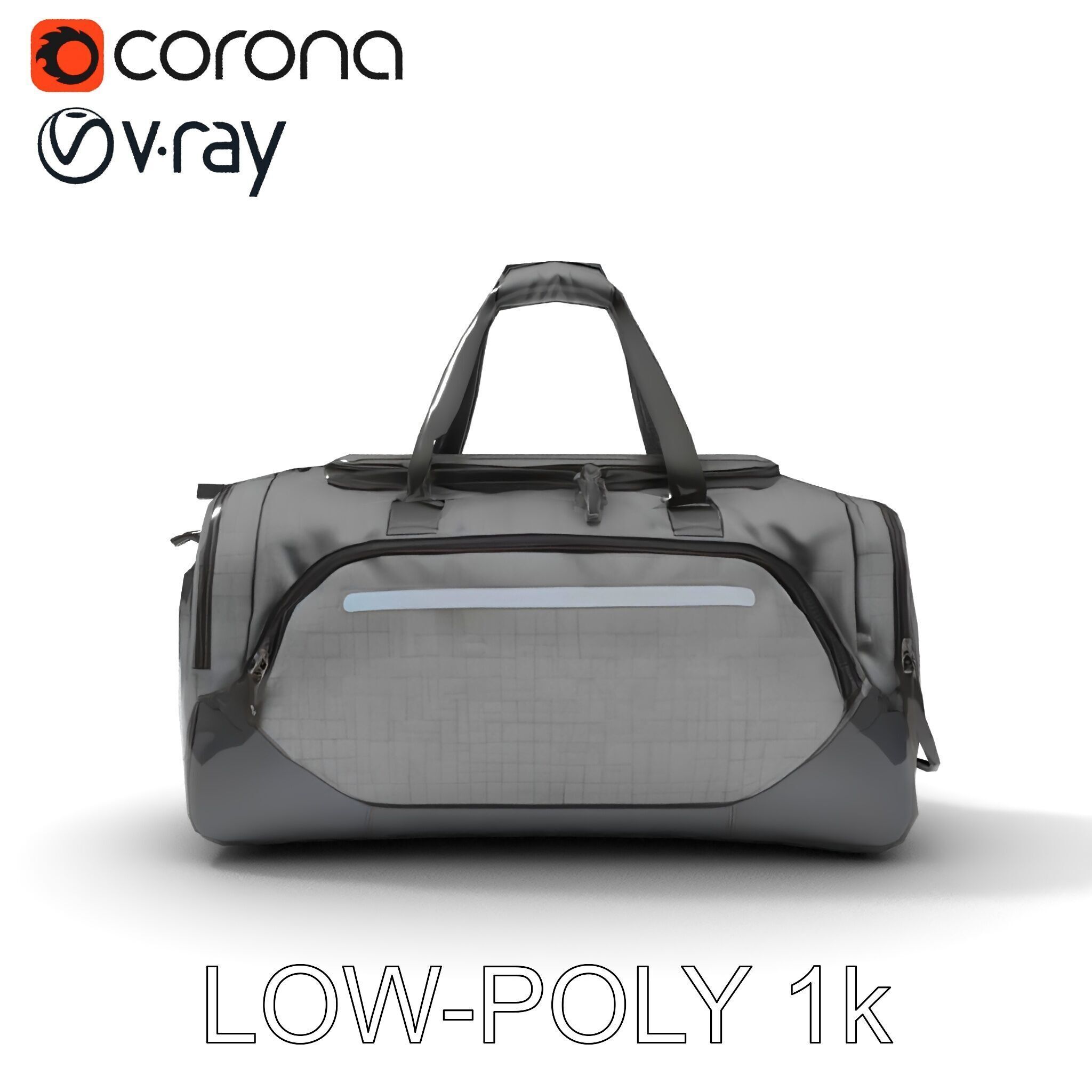 Travel Duffel Bag Model Pack Low-poly 3D model_23