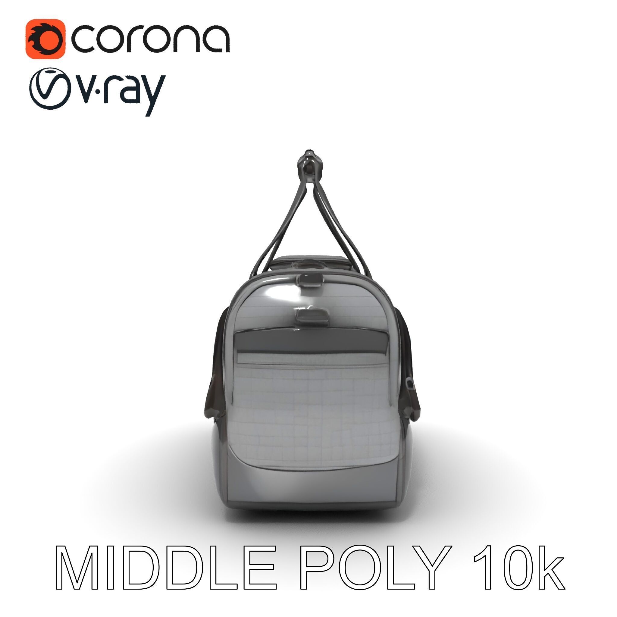 Travel Duffel Bag Model Pack Low-poly 3D model_12