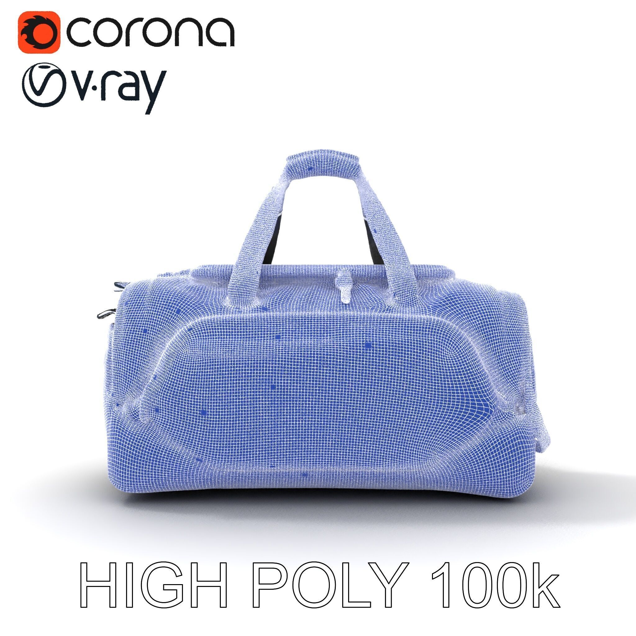 Travel Duffel Bag Model Pack Low-poly 3D model_34