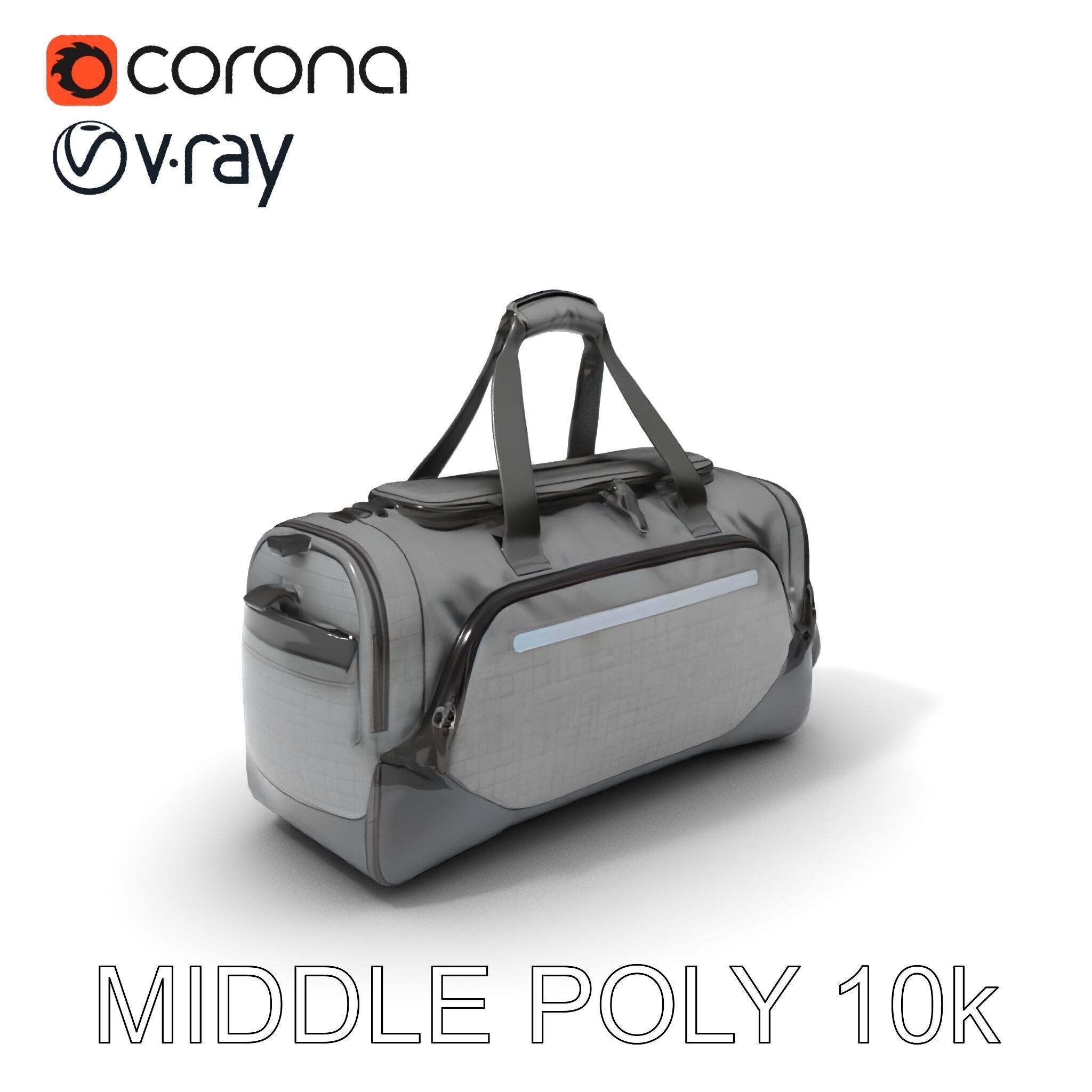 Travel Duffel Bag Model Pack Low-poly 3D model_30