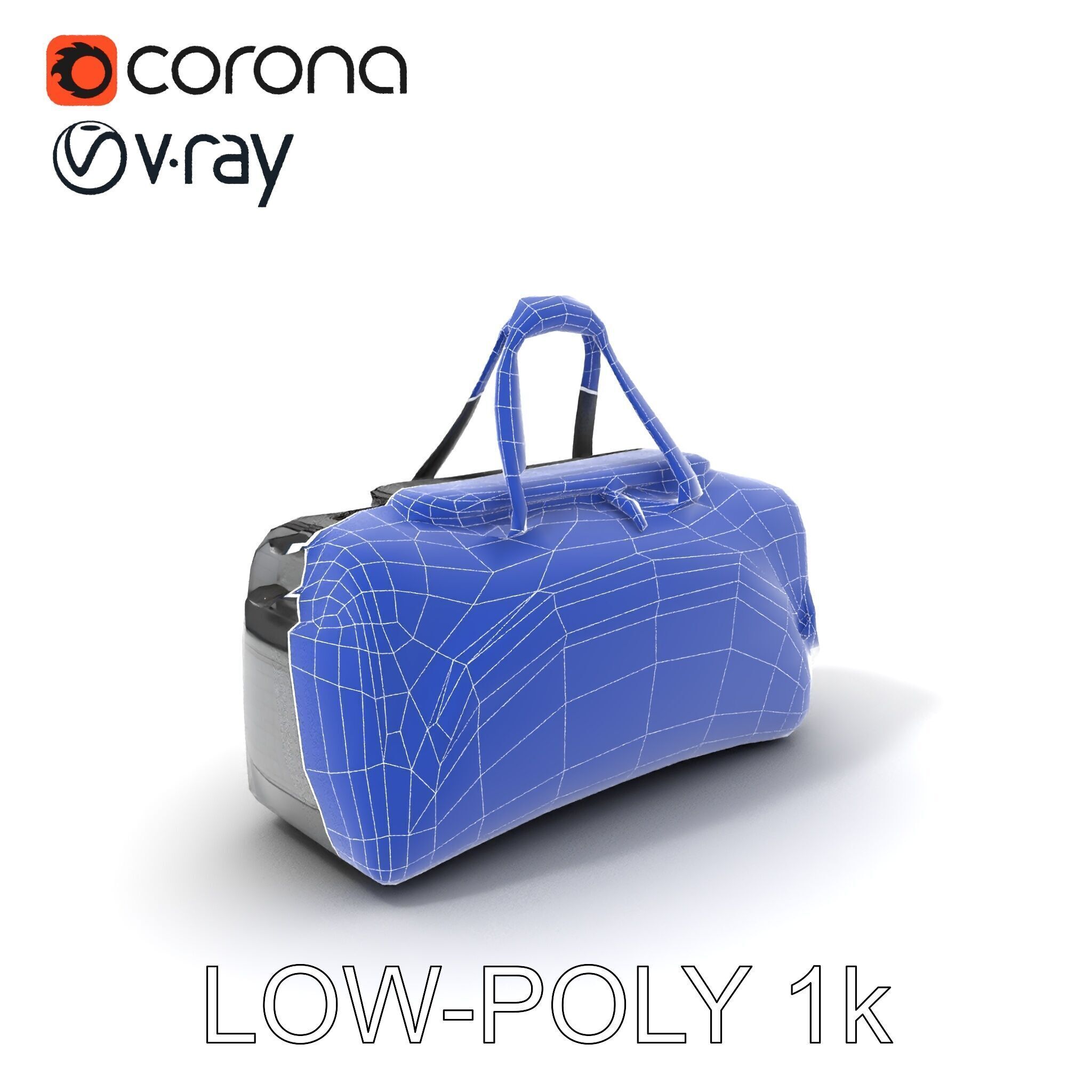Travel Duffel Bag Model Pack Low-poly 3D model_25