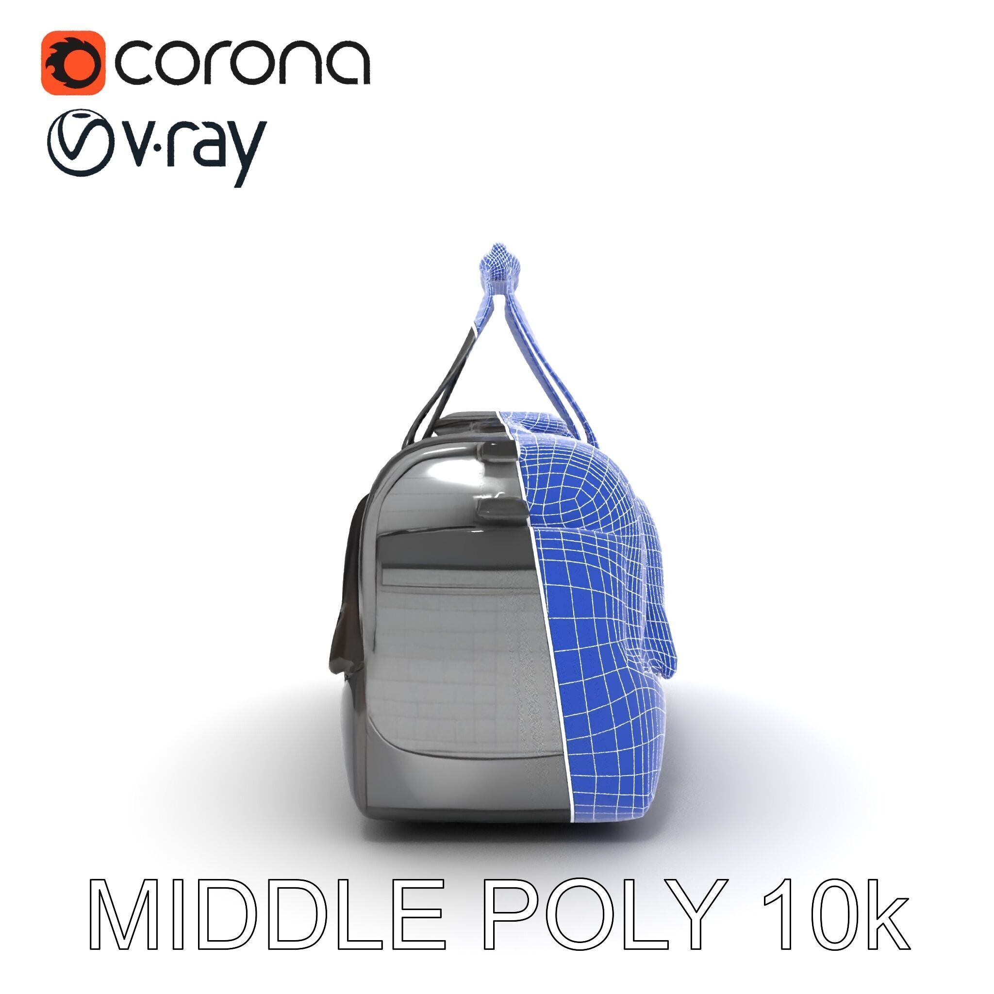 Travel Duffel Bag Model Pack Low-poly 3D model_32
