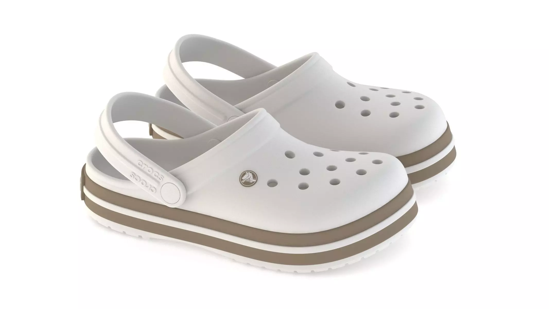 Crocs Crocband Taupe 3D model