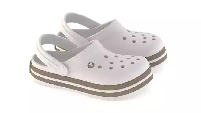 Crocs Crocband Taupe 3D model