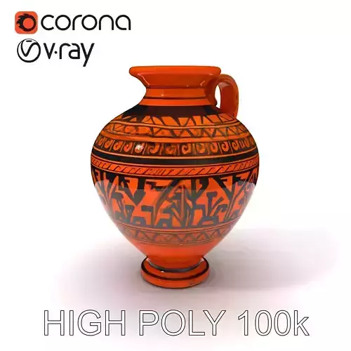 Ancient Greek Vase Model Pack with Ornate Patterns