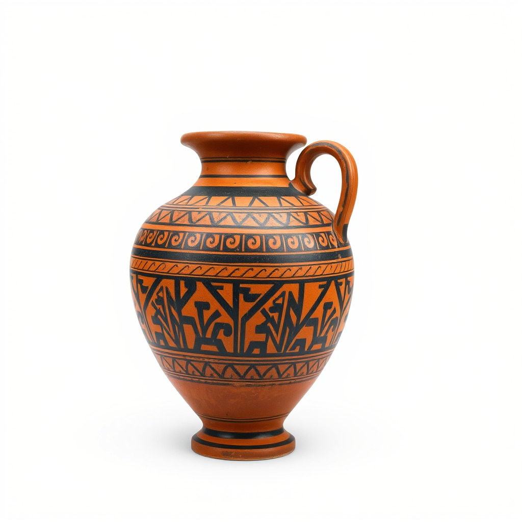Ancient Greek Vase Model Pack with Ornate Patterns Low-poly 3D model_4