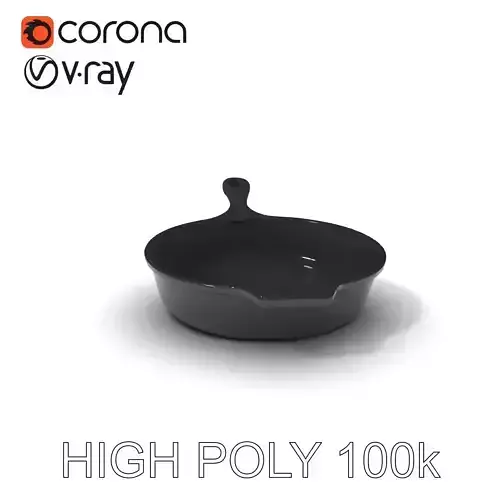 Cast Iron Skillet D Model Pack