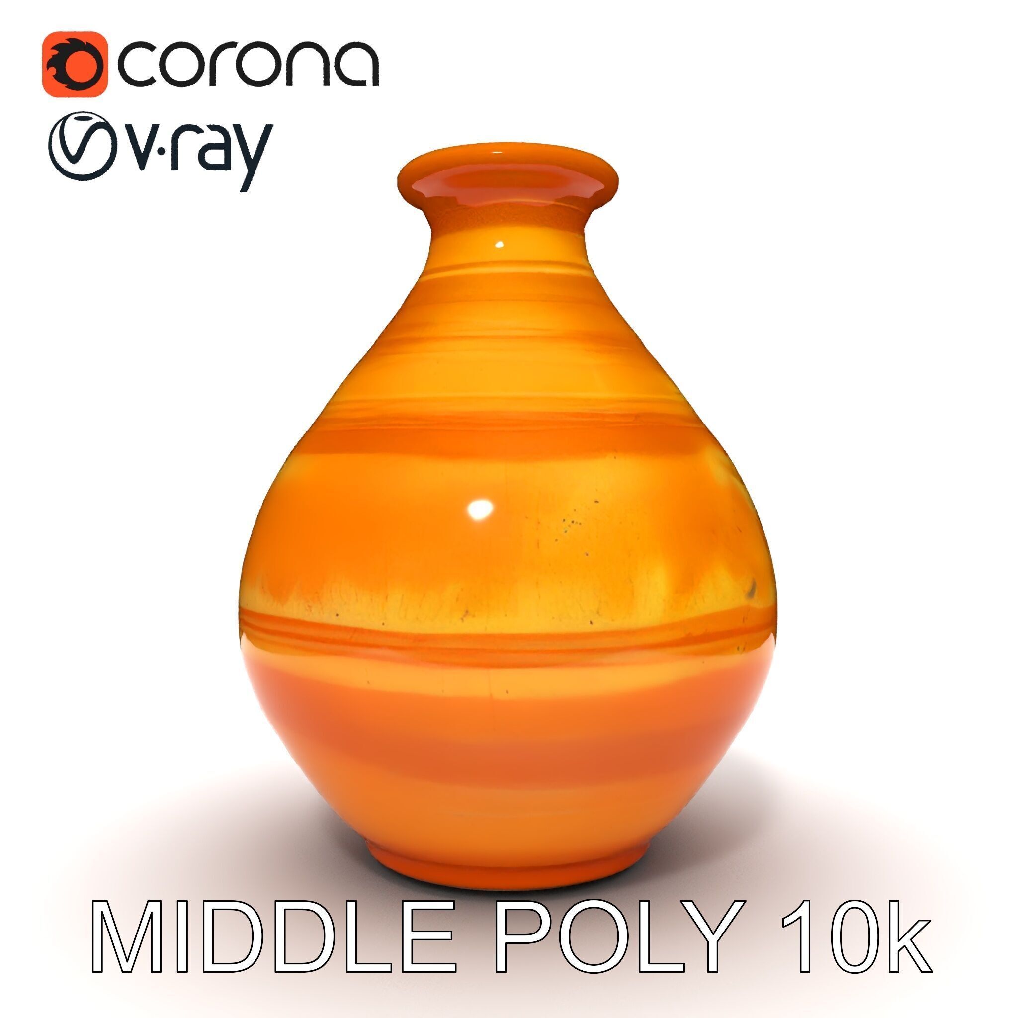 Rustic Clay Pitcher Model Pack Low-poly 3D model_9