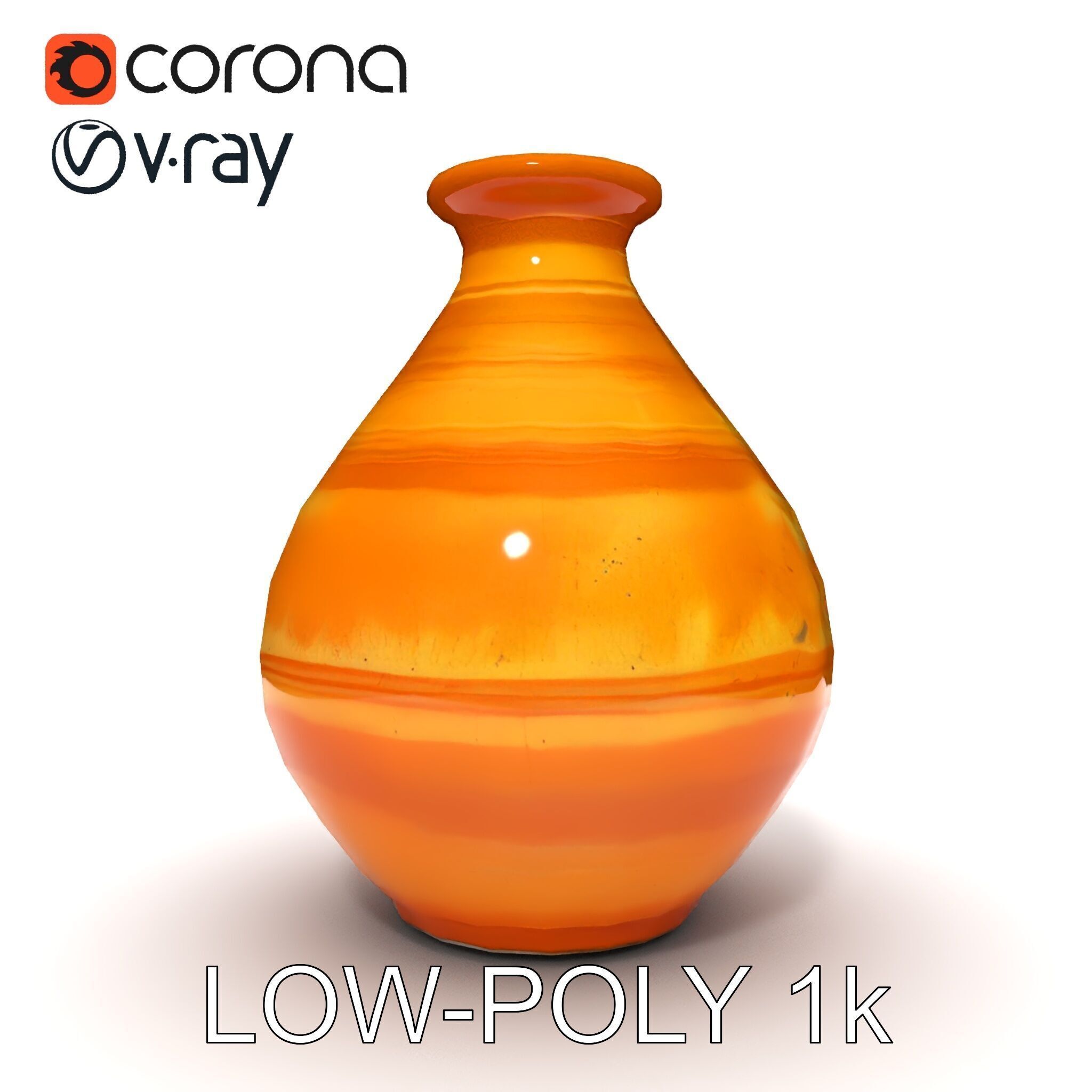 Rustic Clay Pitcher Model Pack Low-poly 3D model_29