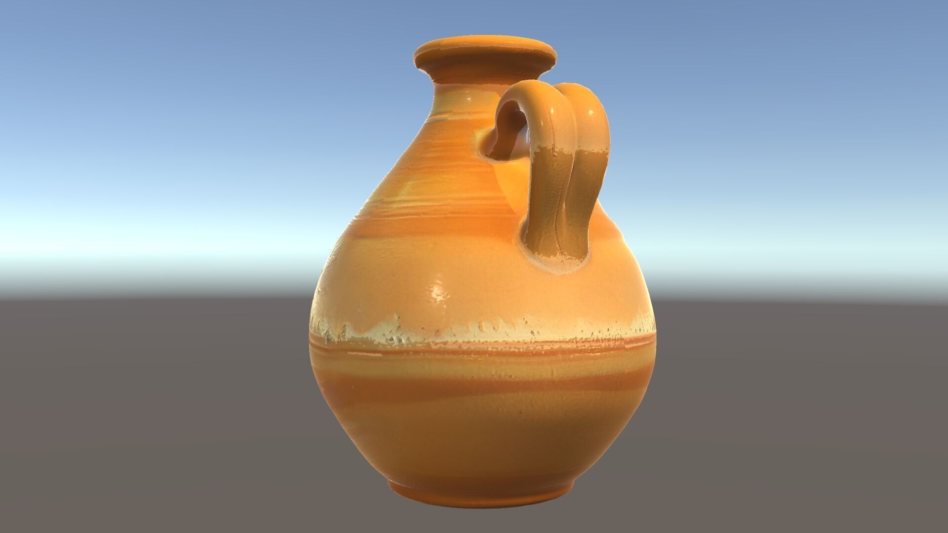 Rustic Clay Pitcher Model Pack Low-poly 3D model_6