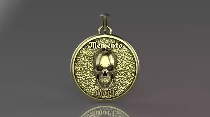 Skull mementomori pendant