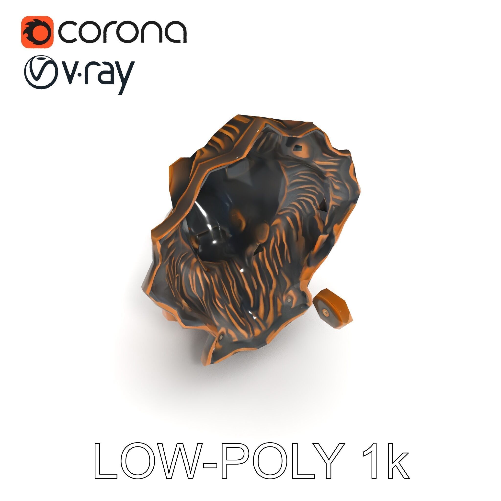Lion Head Door Knocker Model Pack Low-poly 3D model_18