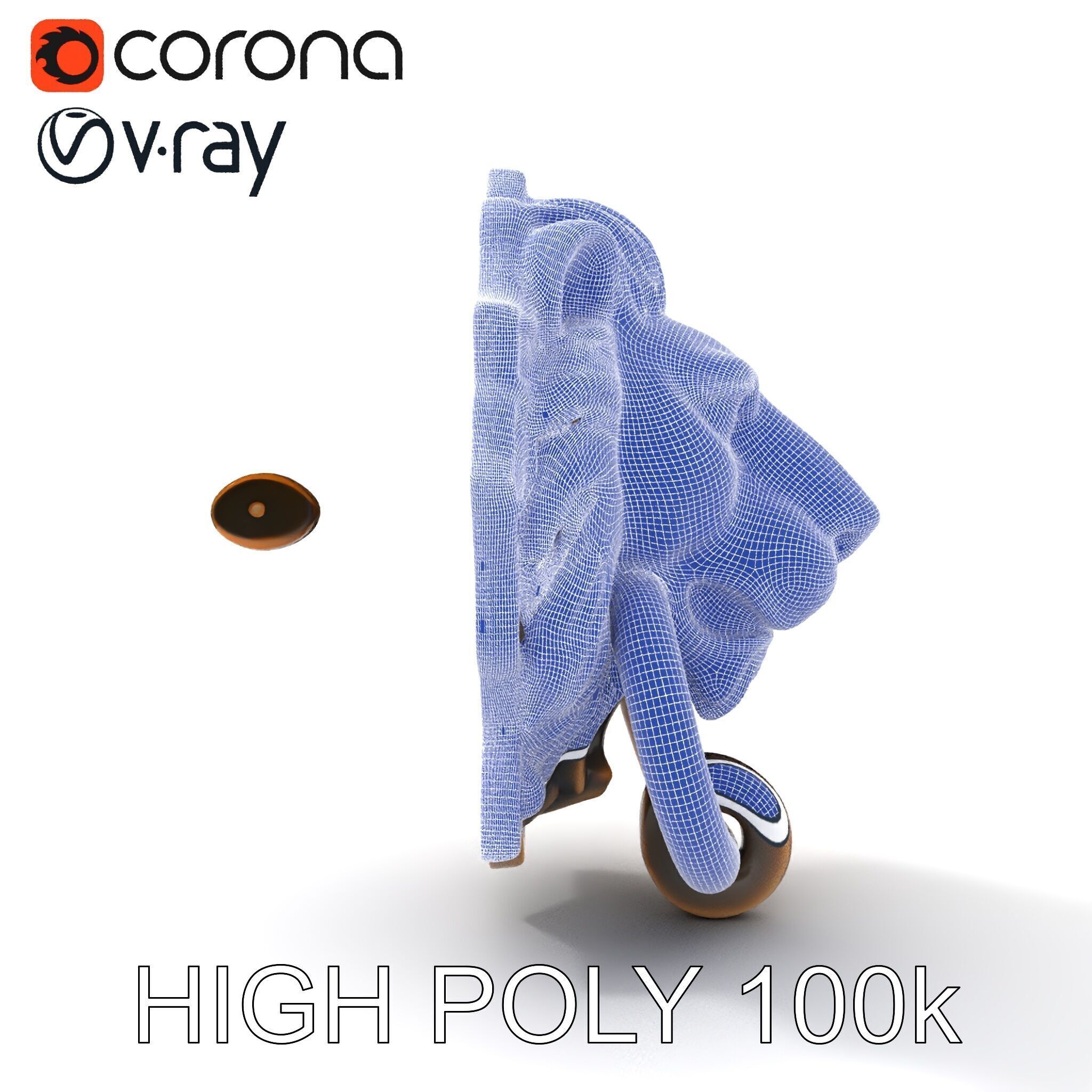 Lion Head Door Knocker Model Pack Low-poly 3D model_14