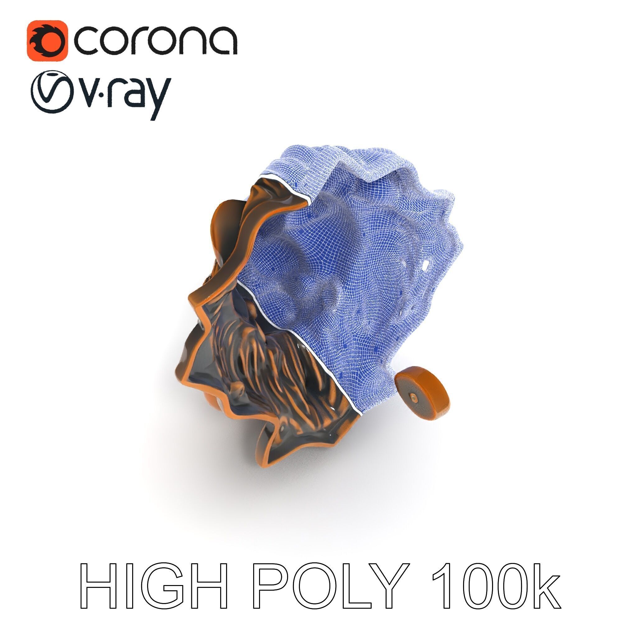 Lion Head Door Knocker Model Pack Low-poly 3D model_8