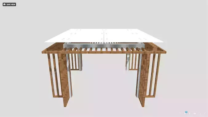 Neo-Chinese New Chinese Style Pavilion Oriental Architecture Kit 3D model
