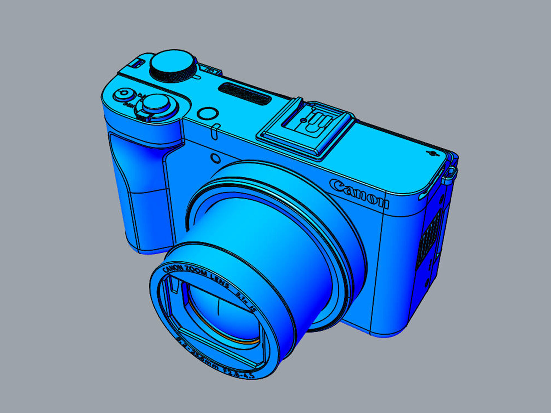 Canon PowerShot V1 3D model_20