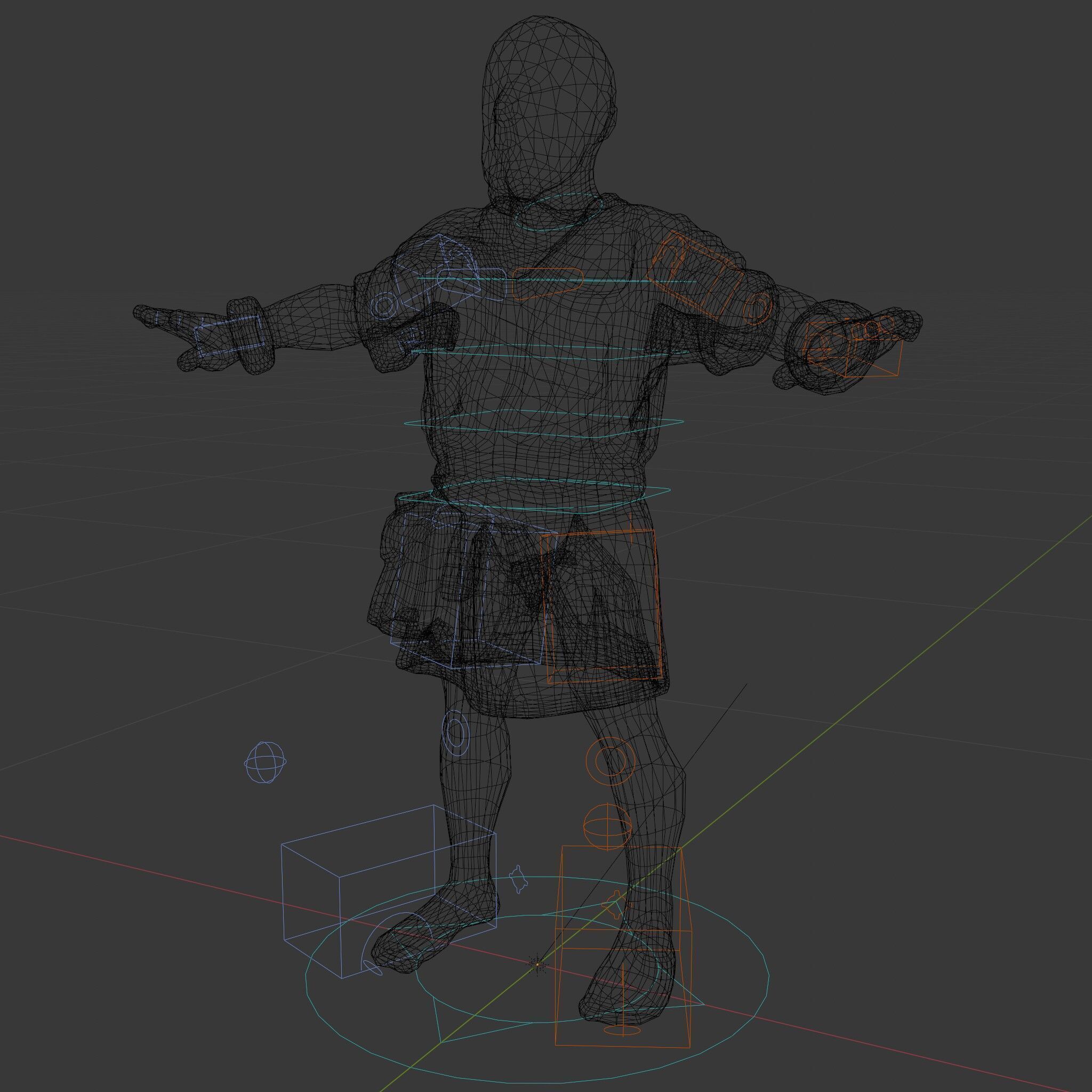 Medieval Peasant Male D Character Model with Detailed Textures Low-poly 3D model_35