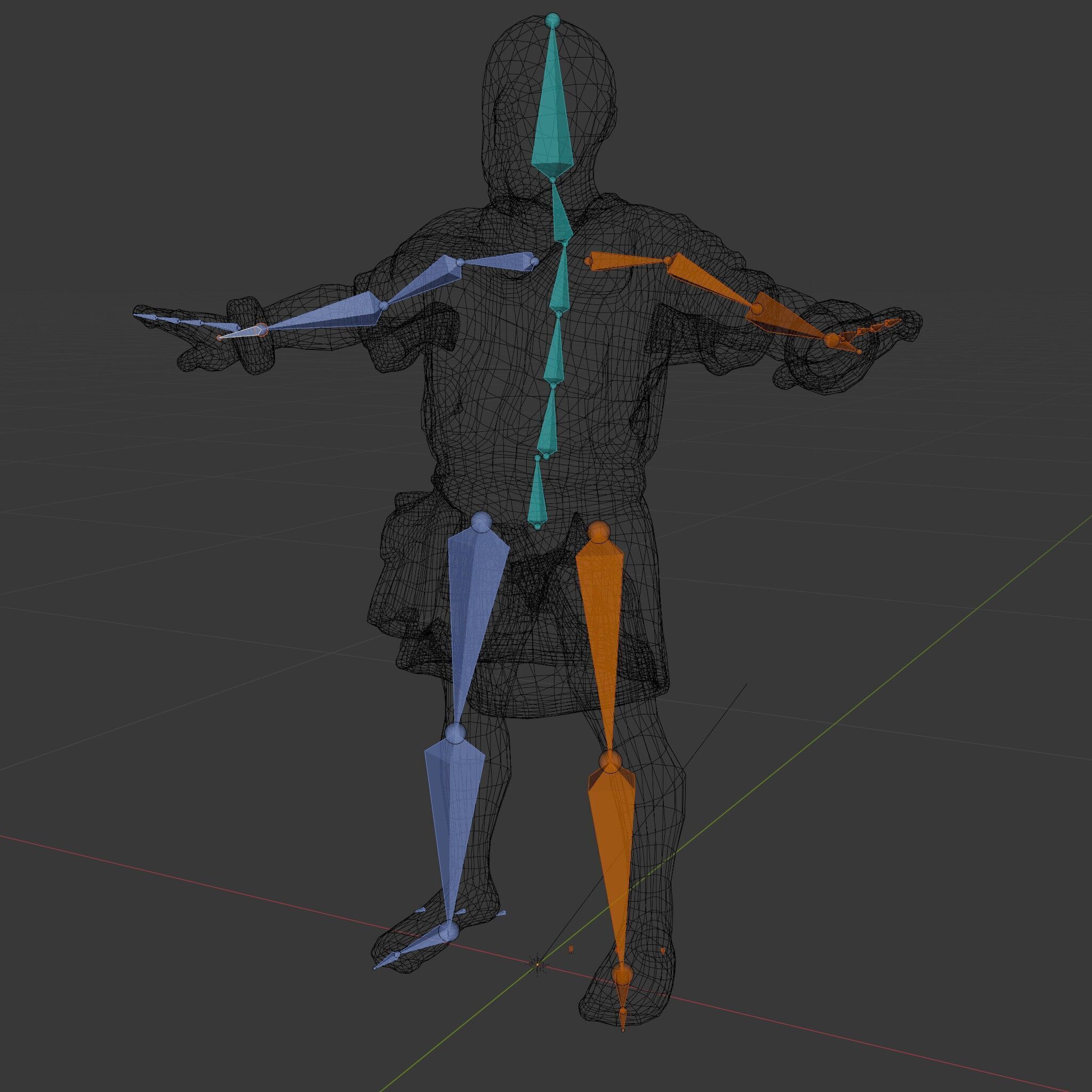 Medieval Peasant Male D Character Model with Detailed Textures Low-poly 3D model_23