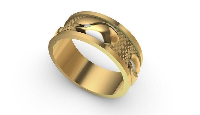 COFFEE BEAN RING 3D print model