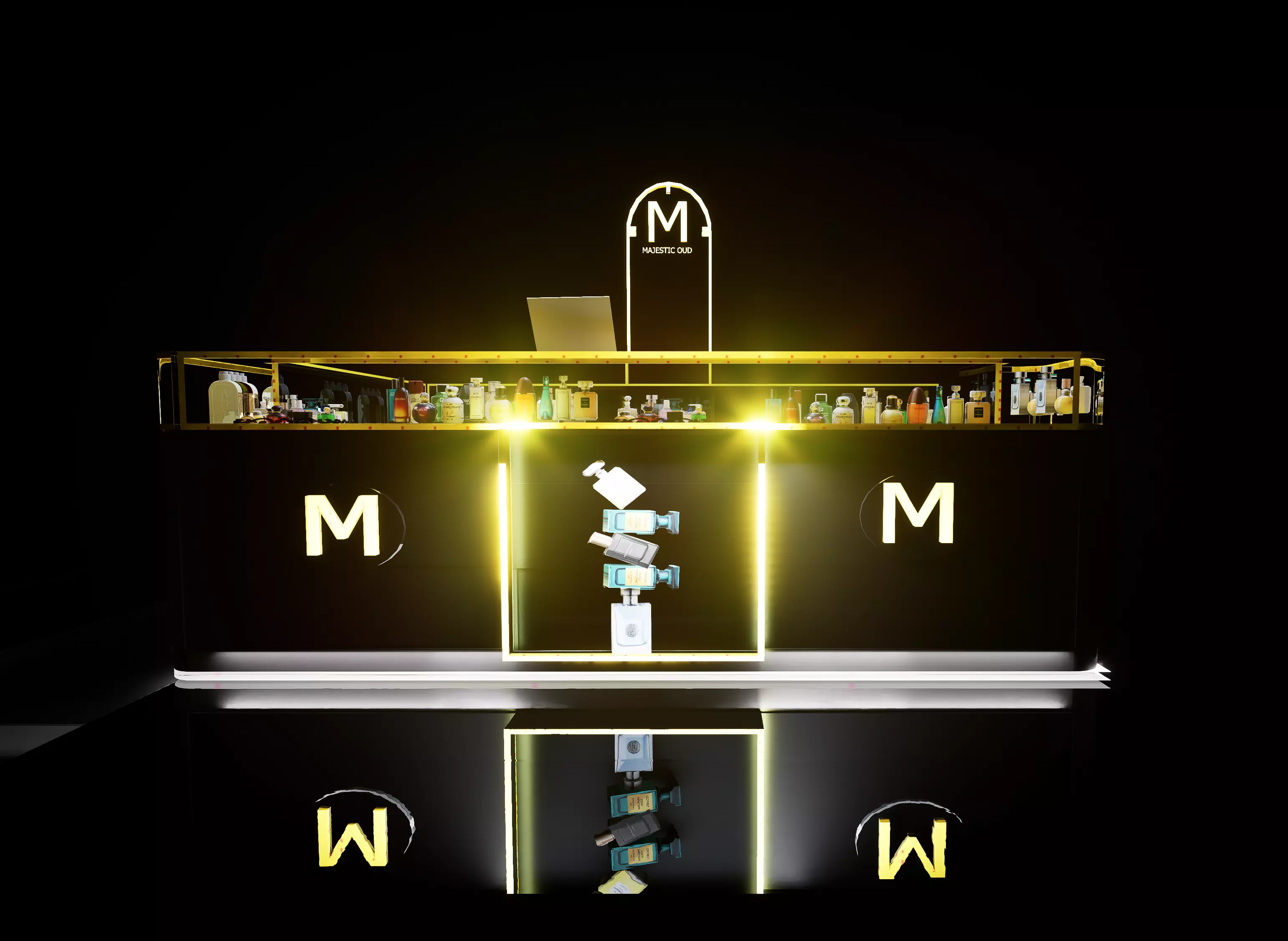 Perfume shop 3D model_0