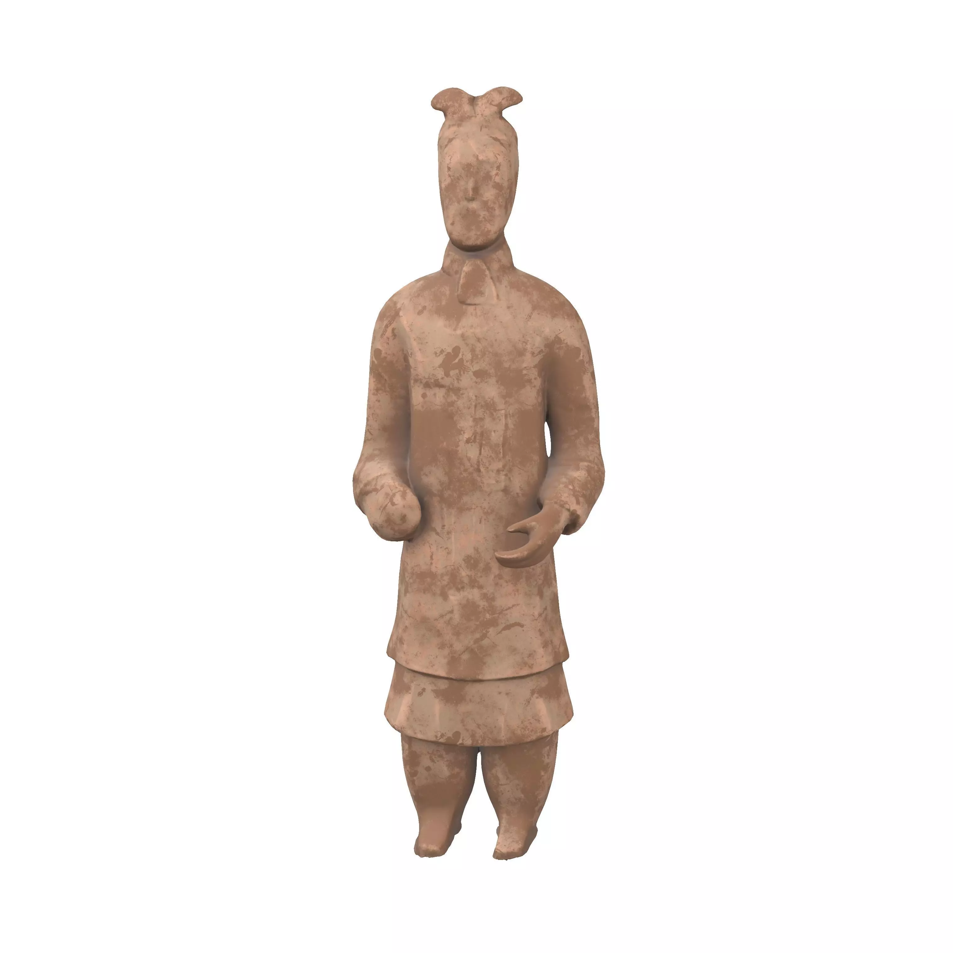 Qin Dynasty Terracotta Army Figurine v1 002 Low-poly 3D model_0