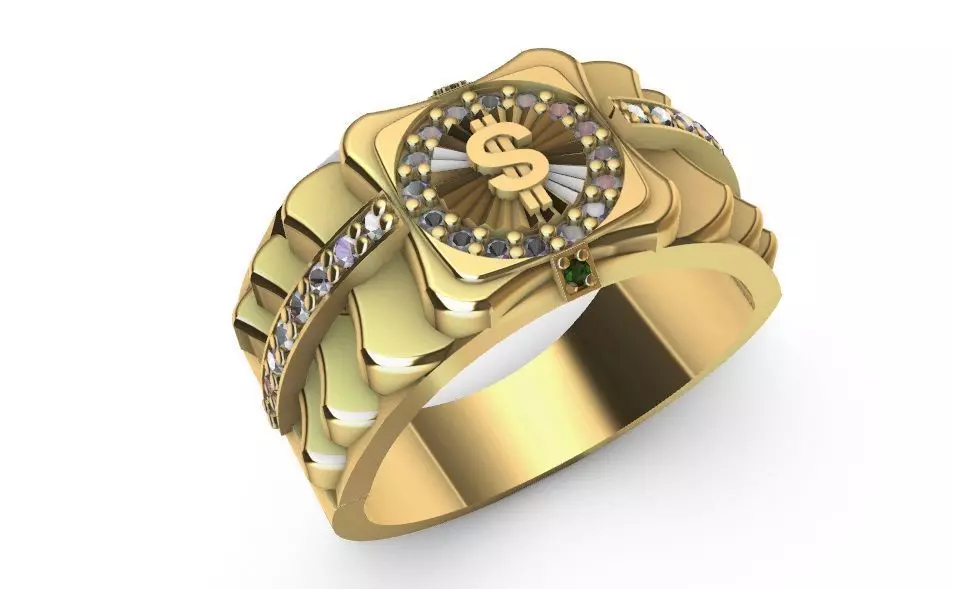 Money sing Ring 3D print model