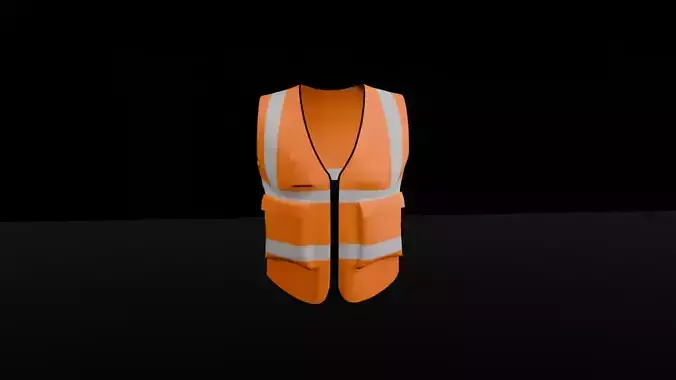 High Visibility Safety Vest 3D Model 3D print model