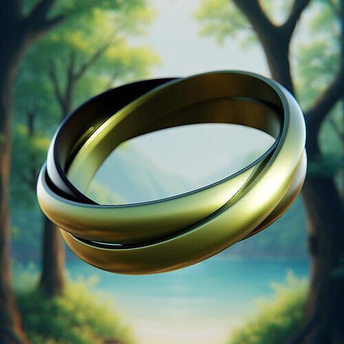 Infinity Twist Ring - Quad Mesh Jewelry Model 55 3D print model