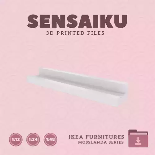 MOSSLANDA Picture ledge for Mini Dollhouse - IKEA - 3D Print 3D print model