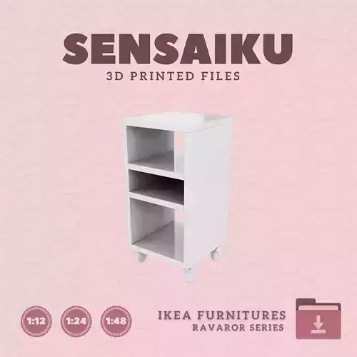 RAVAROR Open Storage for Mini Dollhouse - IKEA - 3D Print