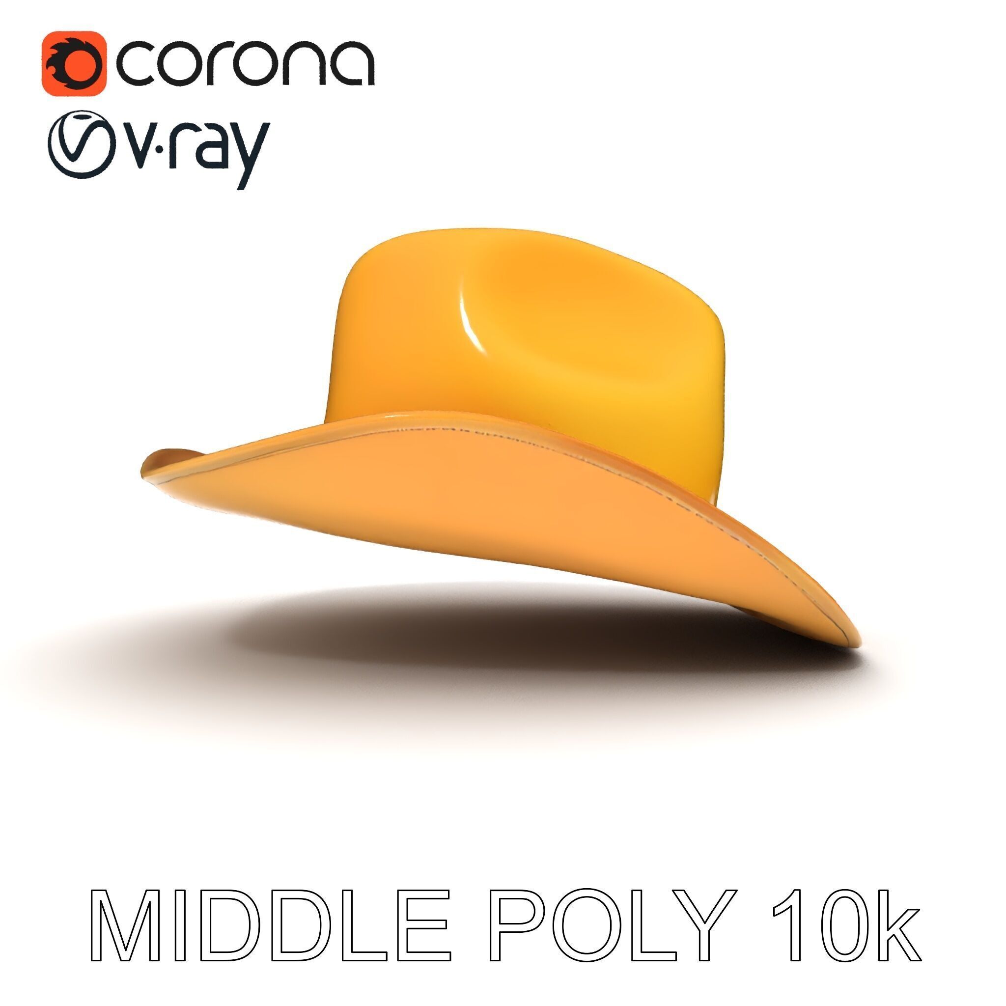 Cowboy Hat Model Pack  Premium PBR Textures Included Low-poly 3D model_30