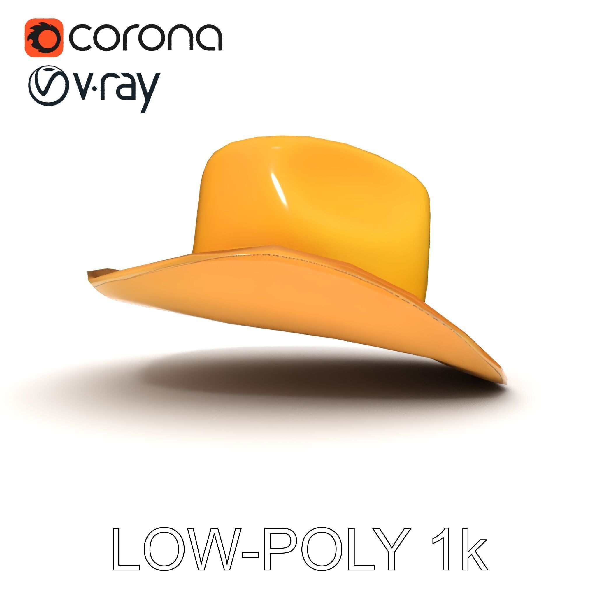 Cowboy Hat Model Pack  Premium PBR Textures Included Low-poly 3D model_34