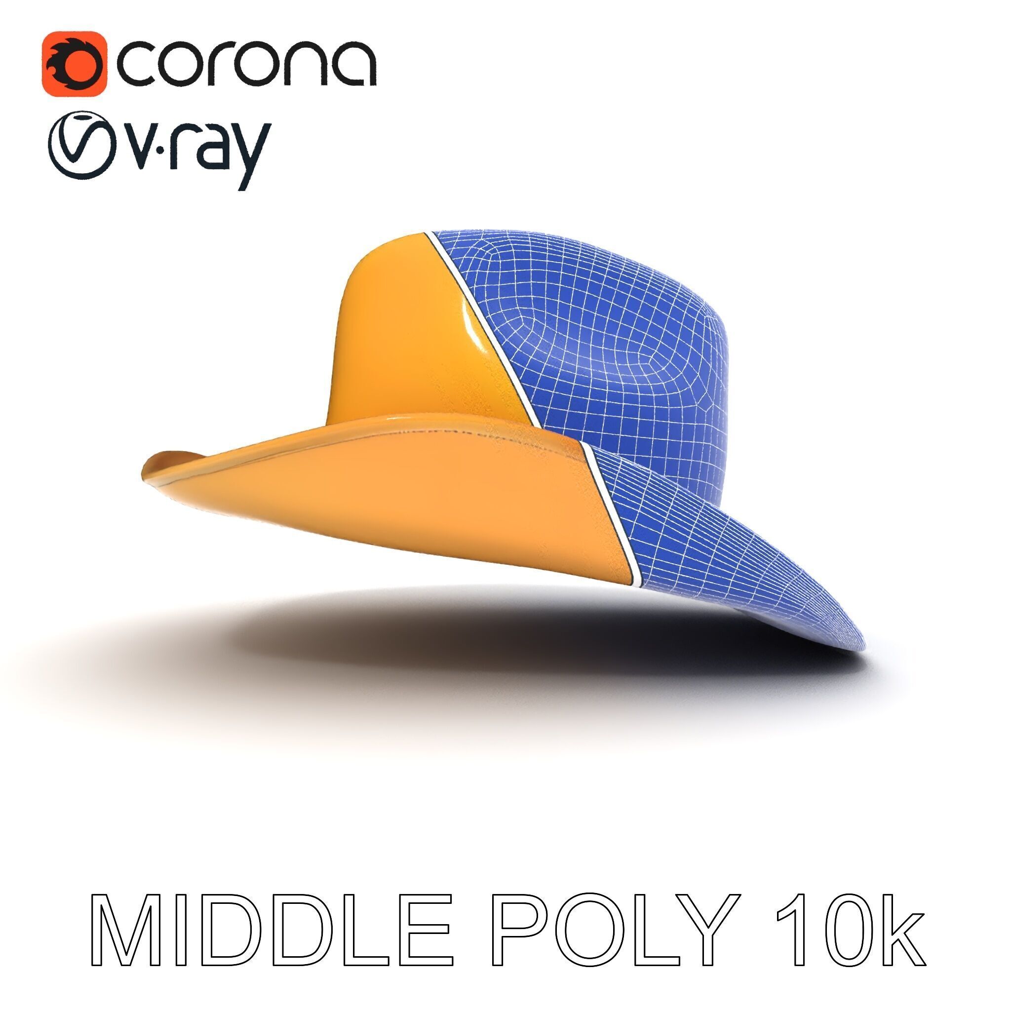 Cowboy Hat Model Pack  Premium PBR Textures Included Low-poly 3D model_17
